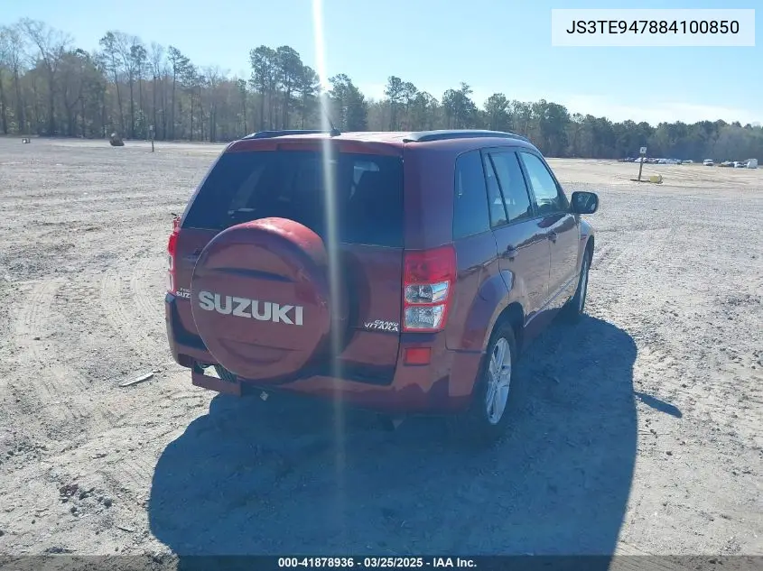 2008 Suzuki Grand Vitara Luxury VIN: JS3TE947884100850 Lot: 41878936