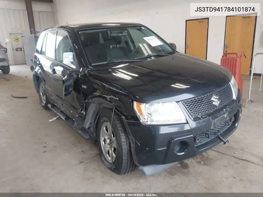 2008 Suzuki Grand Vitara VIN: JS3TD941784101874 Lot: 41998700