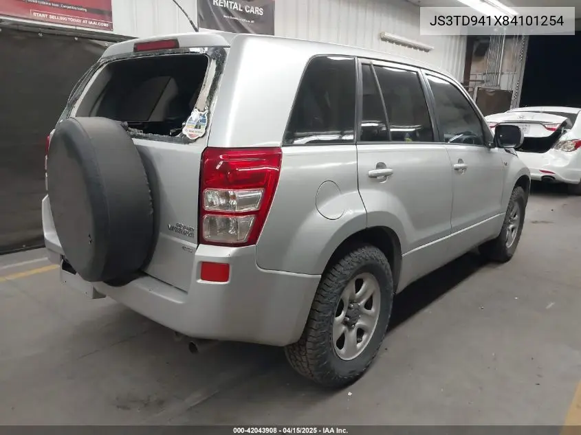 2008 Suzuki Grand Vitara VIN: JS3TD941X84101254 Lot: 42043908