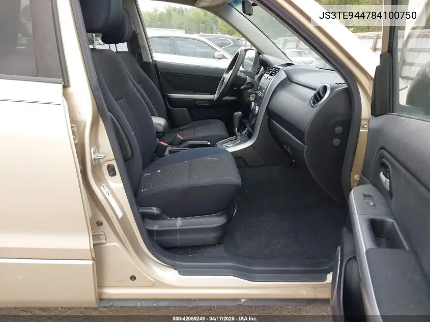 2008 Suzuki Grand Vitara Xsport VIN: JS3TE944784100750 Lot: 42059249