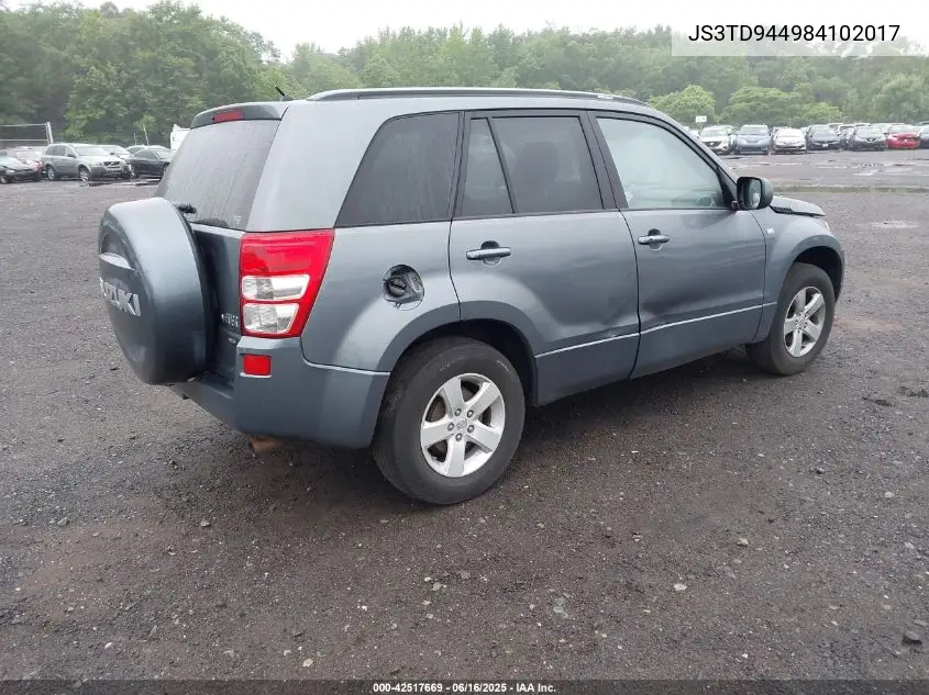 2008 Suzuki Grand Vitara Xsport VIN: JS3TD944984102017 Lot: 42517669