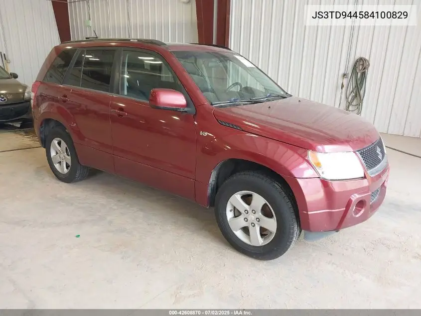 2008 Suzuki Grand Vitara Xsport VIN: JS3TD944584100829 Lot: 42608870