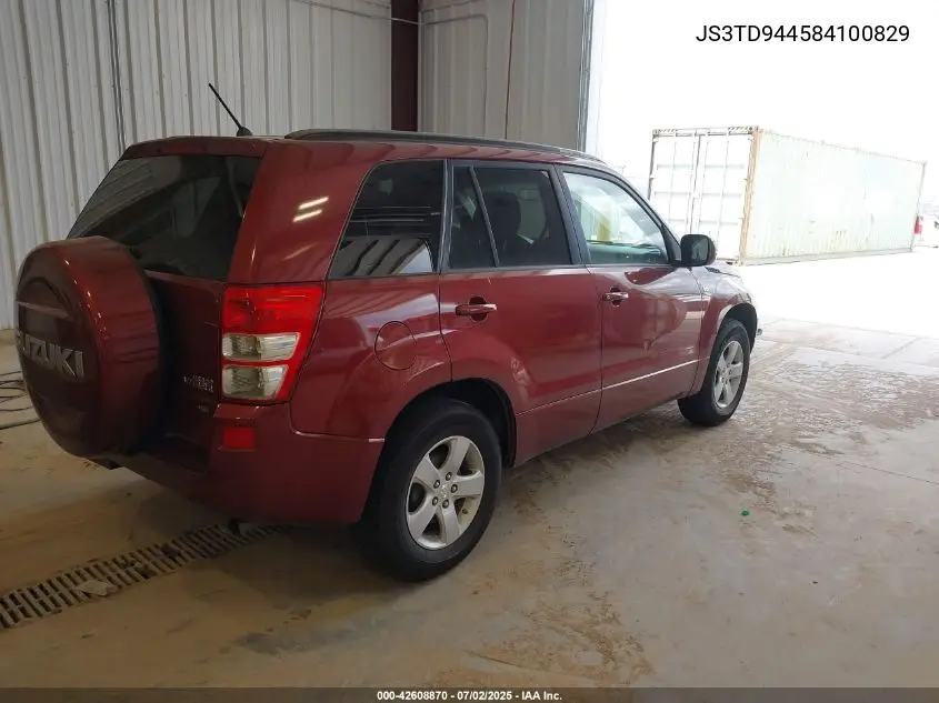 2008 Suzuki Grand Vitara Xsport VIN: JS3TD944584100829 Lot: 42608870
