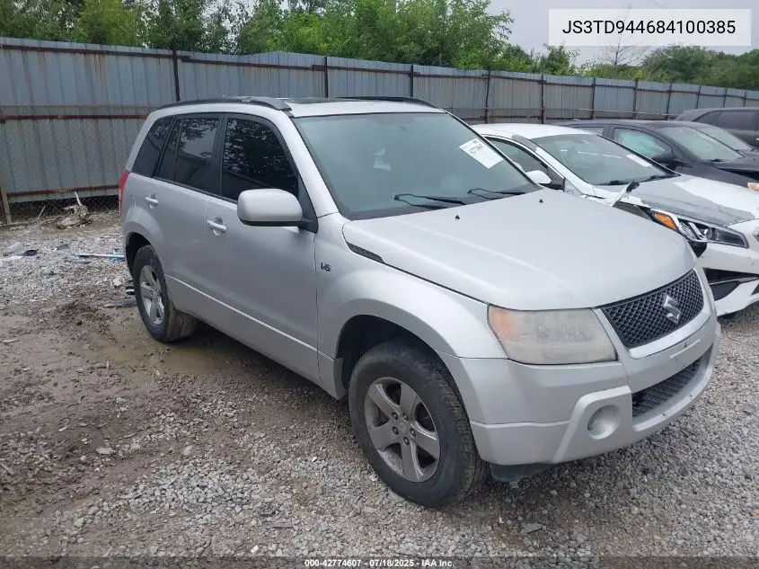 2008 Suzuki Grand Vitara Xsport VIN: JS3TD944684100385 Lot: 42774607