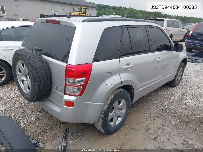 2008 Suzuki Grand Vitara Xsport VIN: JS3TD944684100385 Lot: 42774607