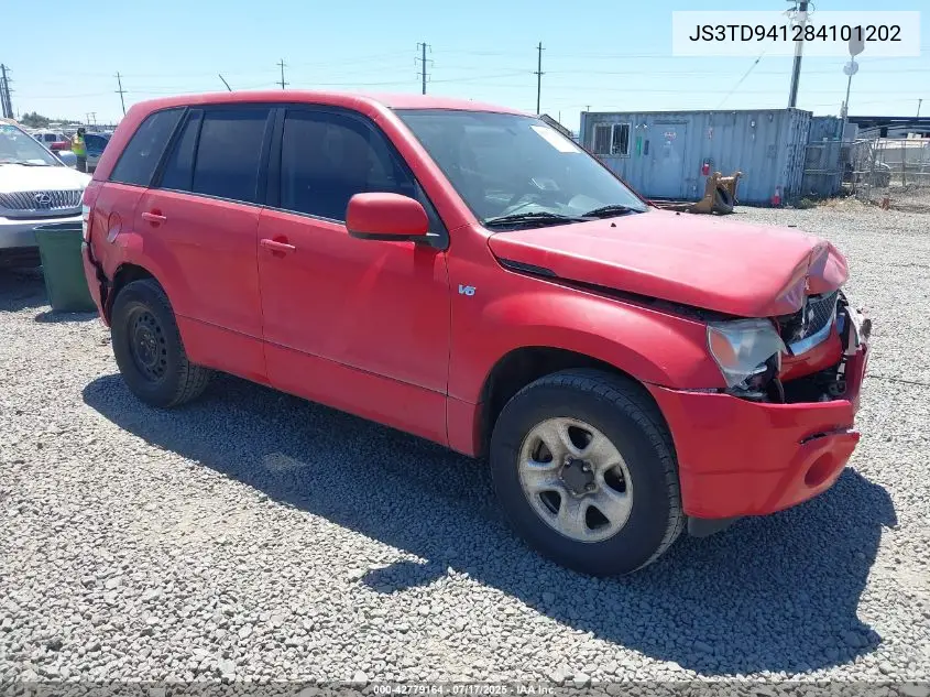 2008 Suzuki Grand Vitara VIN: JS3TD941284101202 Lot: 42779164