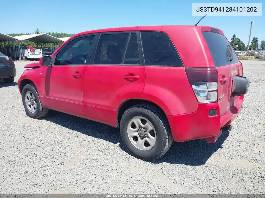 2008 Suzuki Grand Vitara VIN: JS3TD941284101202 Lot: 42779164