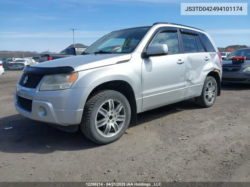 2009 Suzuki Grand Vitara VIN: JS3TD042494101174 Lot: 12298214