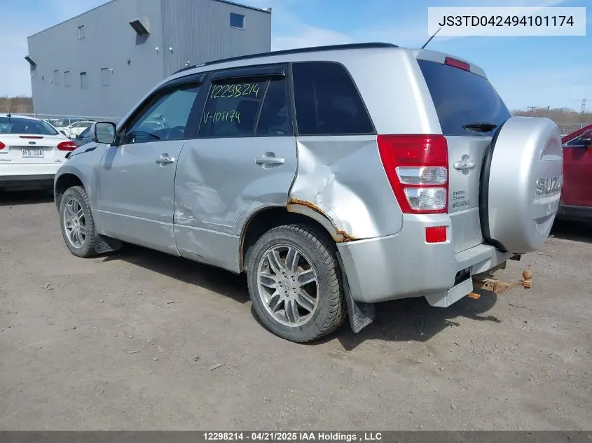 2009 Suzuki Grand Vitara VIN: JS3TD042494101174 Lot: 12298214