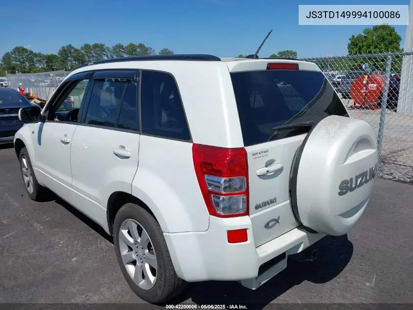 2009 Suzuki Grand Vitara Luxury V6 VIN: JS3TD149994100086 Lot: 42200006