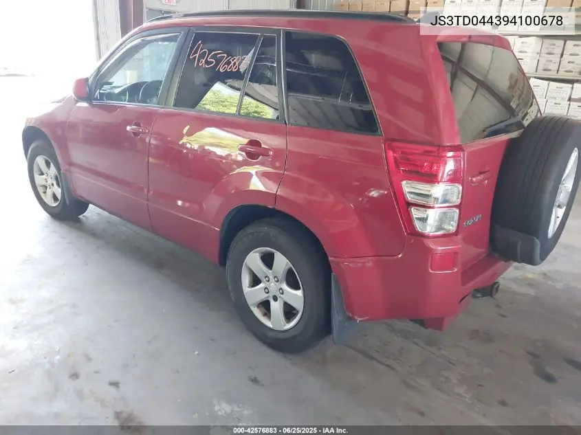 2009 Suzuki Grand Vitara Xsport VIN: JS3TD044394100678 Lot: 42576883