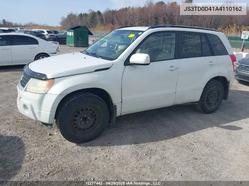2010 Suzuki Grand Vitara VIN: JS3TD0D41A4110162 Lot: 12277442