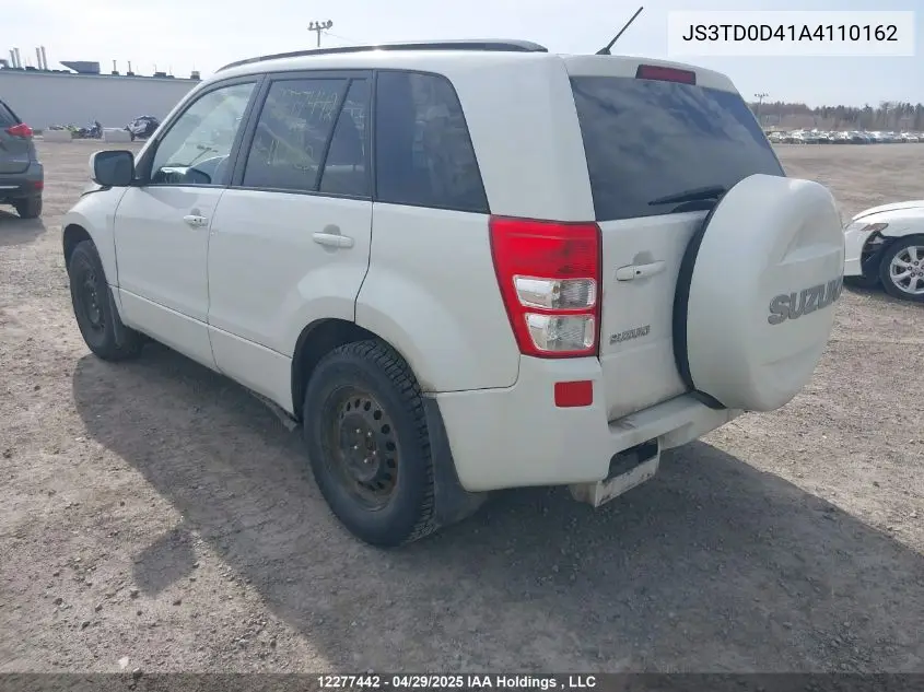 2010 Suzuki Grand Vitara VIN: JS3TD0D41A4110162 Lot: 12277442