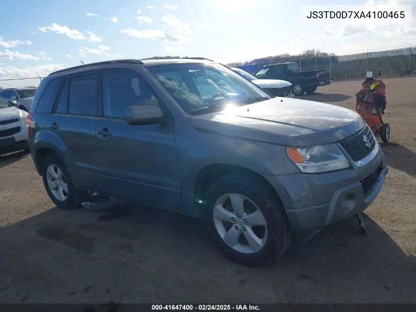 2010 Suzuki Grand Vitara Limited VIN: JS3TD0D7XA4100465 Lot: 41647400