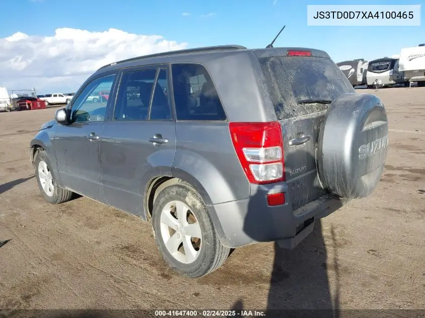 2010 Suzuki Grand Vitara Limited VIN: JS3TD0D7XA4100465 Lot: 41647400