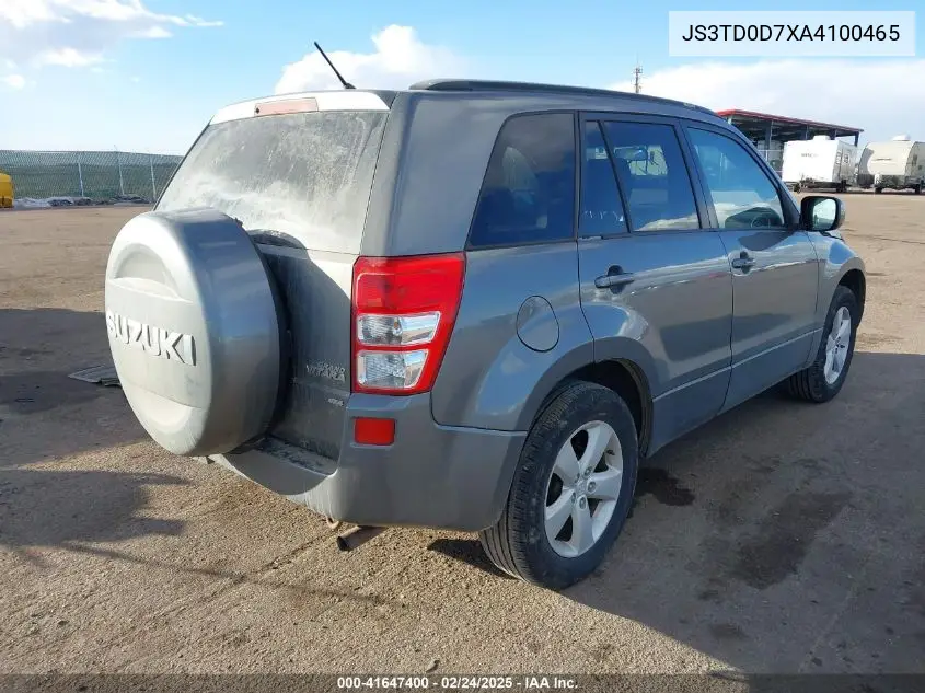 2010 Suzuki Grand Vitara Limited VIN: JS3TD0D7XA4100465 Lot: 41647400