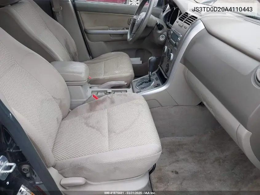 2010 Suzuki Grand Vitara Premium VIN: JS3TD0D20A4110443 Lot: 41870481