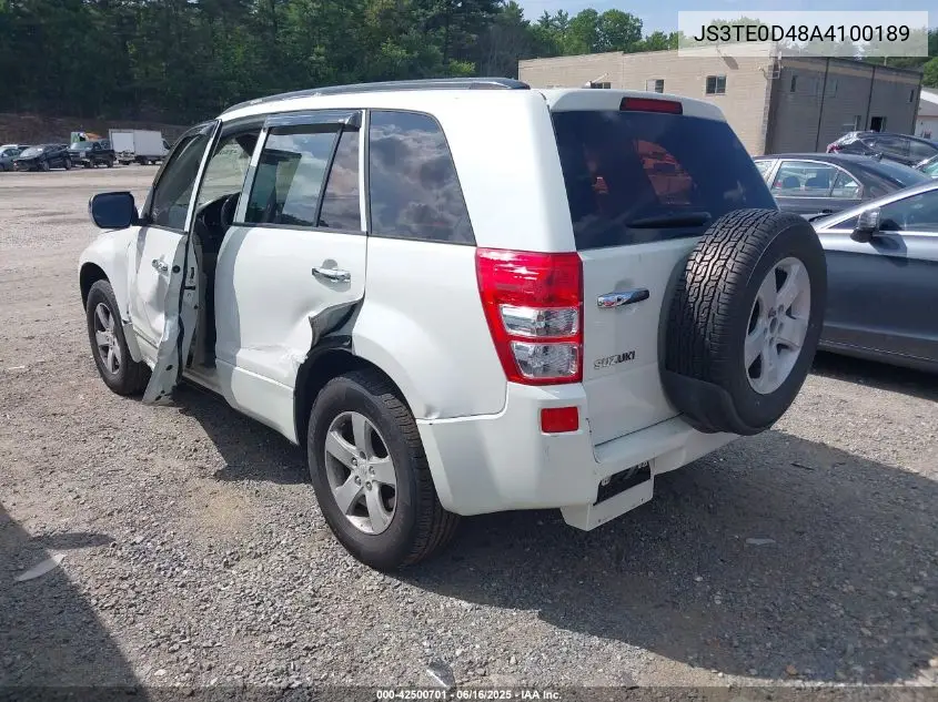 2010 Suzuki Grand Vitara Xsport VIN: JS3TE0D48A4100189 Lot: 42500701