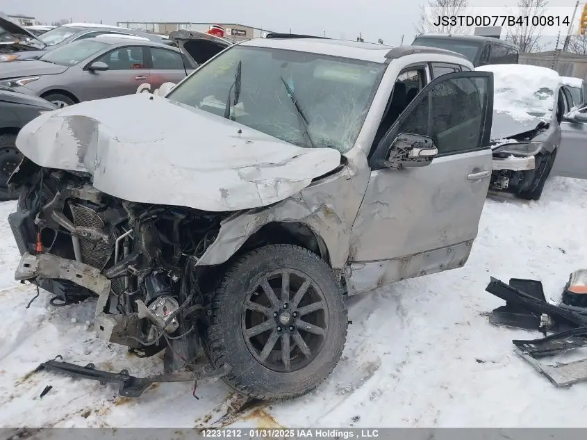2011 Suzuki Grand Vitara Jlx VIN: JS3TD0D77B4100814 Lot: 12231212