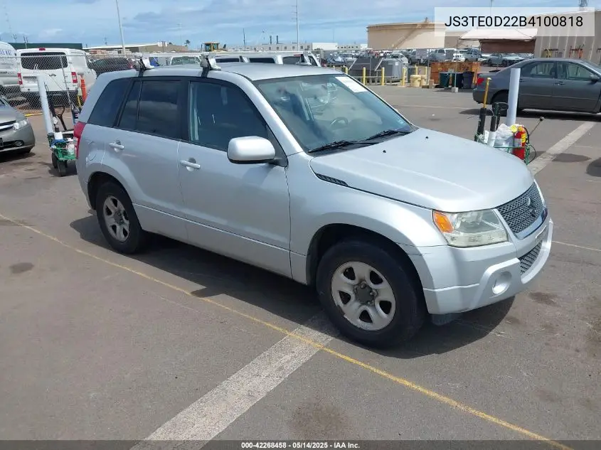 2011 Suzuki Grand Vitara Premium VIN: JS3TE0D22B4100818 Lot: 42268458