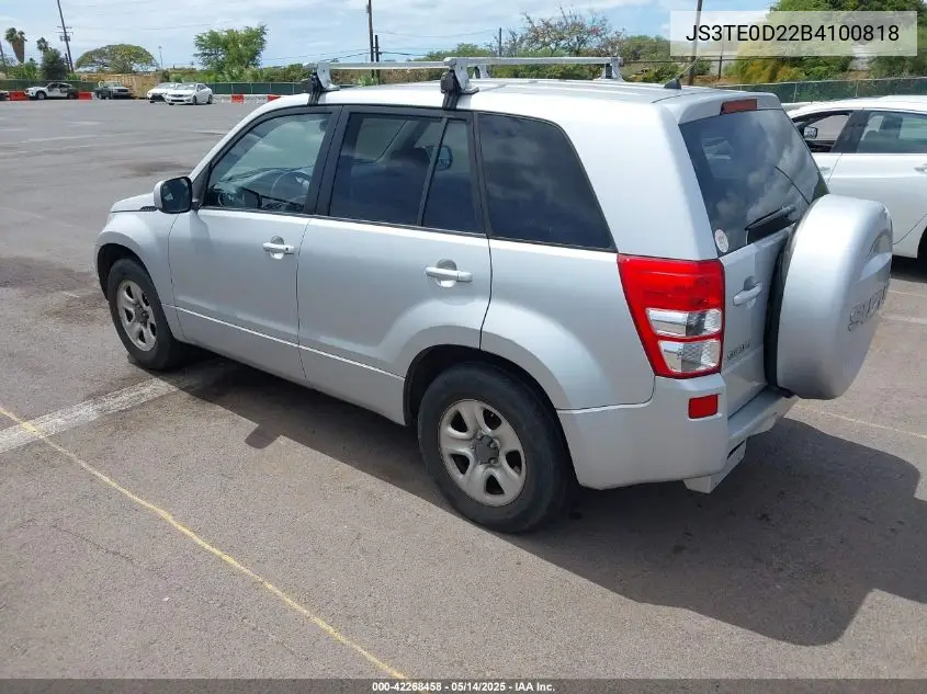 2011 Suzuki Grand Vitara Premium VIN: JS3TE0D22B4100818 Lot: 42268458