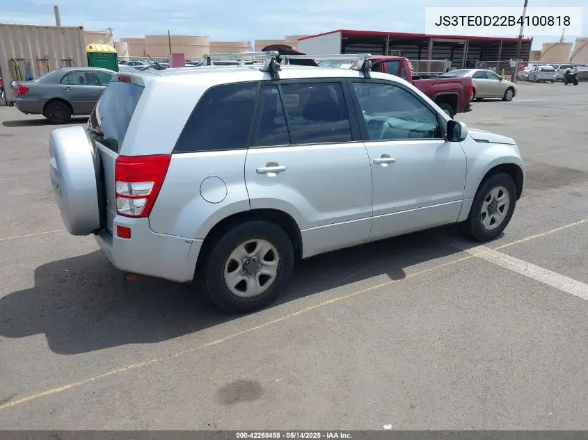 2011 Suzuki Grand Vitara Premium VIN: JS3TE0D22B4100818 Lot: 42268458