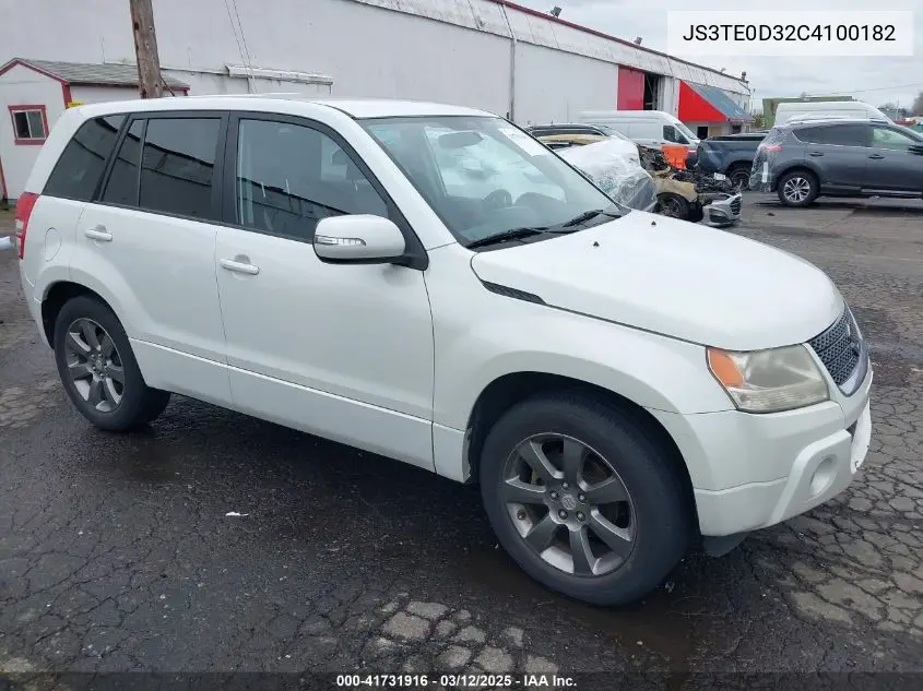 2012 Suzuki Grand Vitara Ultimate Adventure VIN: JS3TE0D32C4100182 Lot: 41731916