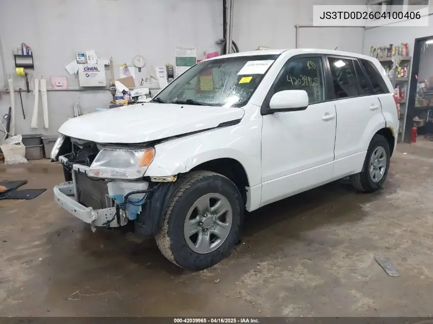2012 Suzuki Grand Vitara Premium VIN: JS3TD0D26C4100406 Lot: 42039965