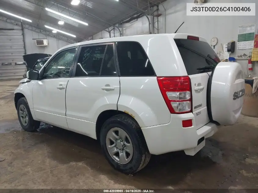 2012 Suzuki Grand Vitara Premium VIN: JS3TD0D26C4100406 Lot: 42039965