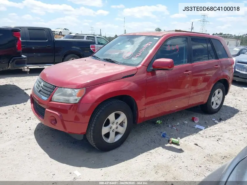 2012 Suzuki Grand Vitara Premium VIN: JS3TE0D68C4100018 Lot: 42154451