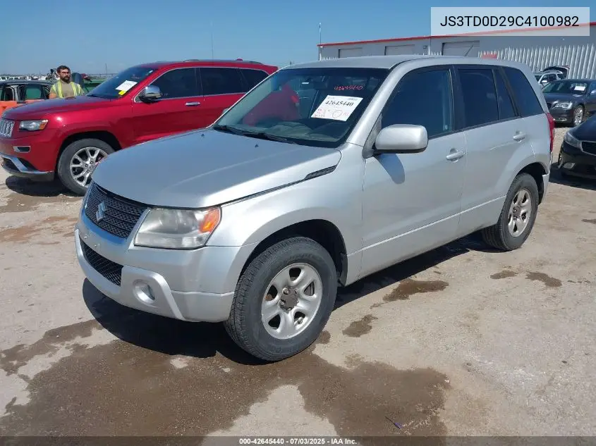 2012 Suzuki Grand Vitara Premium VIN: JS3TD0D29C4100982 Lot: 42645440