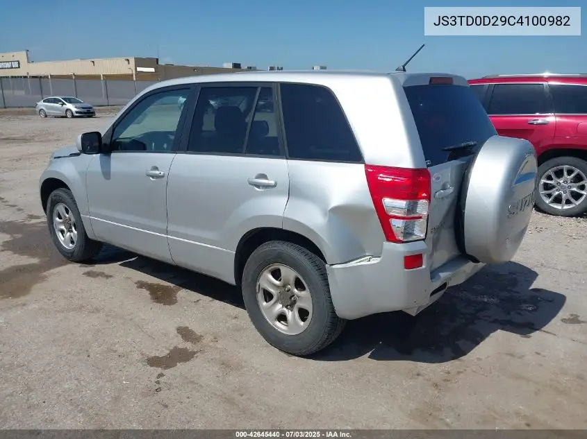 2012 Suzuki Grand Vitara Premium VIN: JS3TD0D29C4100982 Lot: 42645440