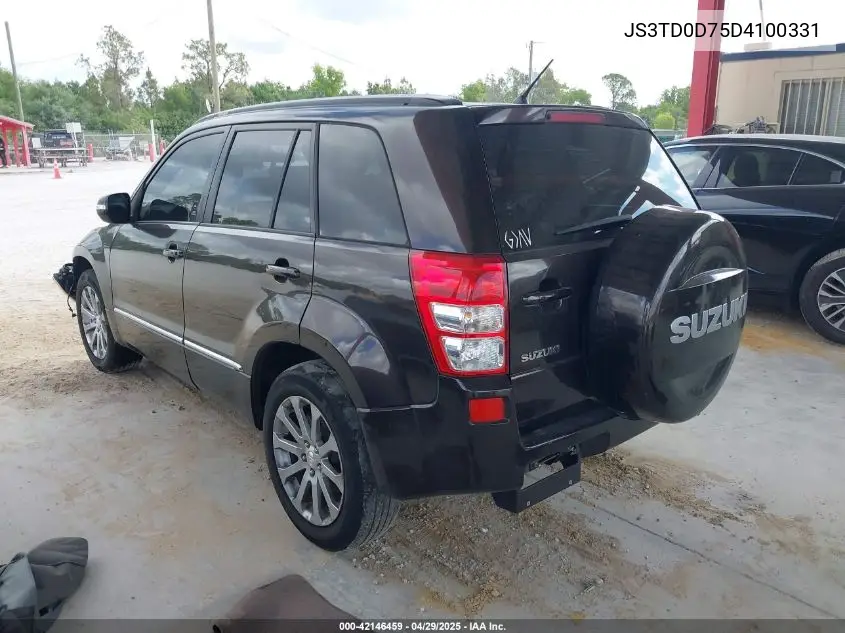 2013 Suzuki Grand Vitara Limited VIN: JS3TD0D75D4100331 Lot: 42146459