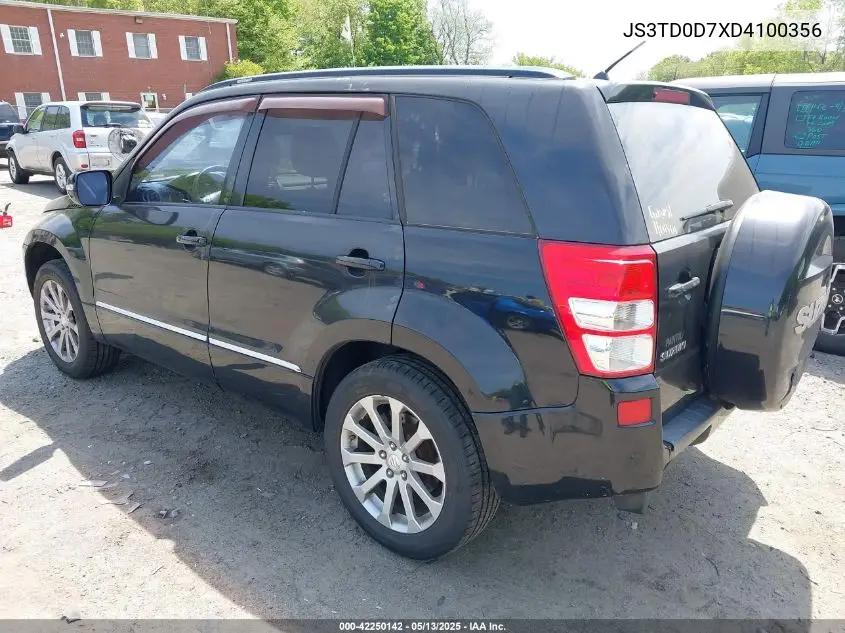2013 Suzuki Grand Vitara Limited VIN: JS3TD0D7XD4100356 Lot: 42250142