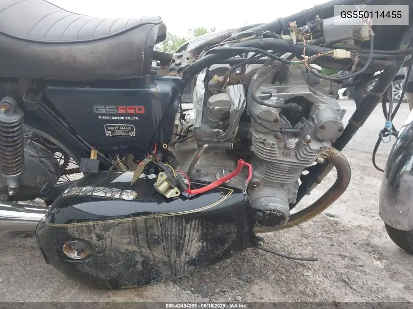 1978 Suzuki Gs550 VIN: GS550114455 Lot: 42454205