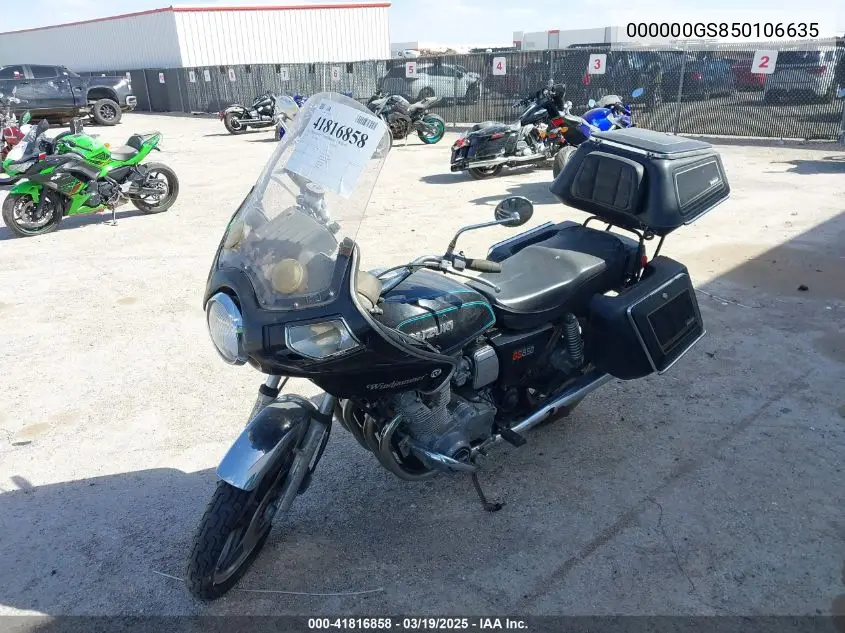 1979 Suzuki Gs850 VIN: 000000GS850106635 Lot: 41816858