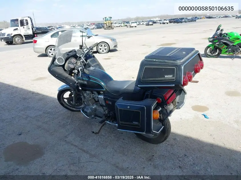 1979 Suzuki Gs850 VIN: 000000GS850106635 Lot: 41816858