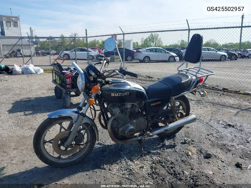 1979 Suzuki Gs450 VIN: GS425502957 Lot: 42191020