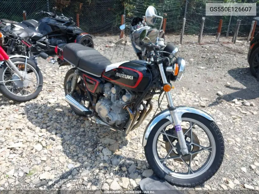 1980 Suzuki Gs550 E VIN: GS550E126607 Lot: 42640917