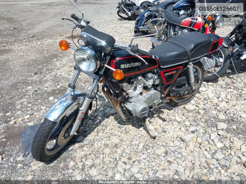 1980 Suzuki Gs550 E VIN: GS550E126607 Lot: 42640917