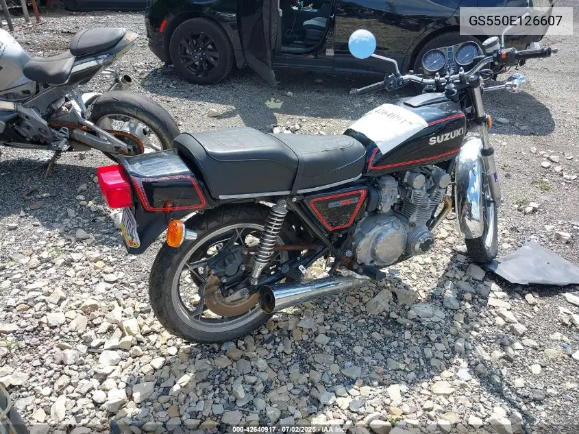 1980 Suzuki Gs550 E VIN: GS550E126607 Lot: 42640917