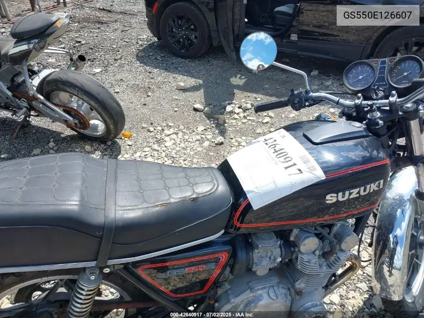 1980 Suzuki Gs550 E VIN: GS550E126607 Lot: 42640917