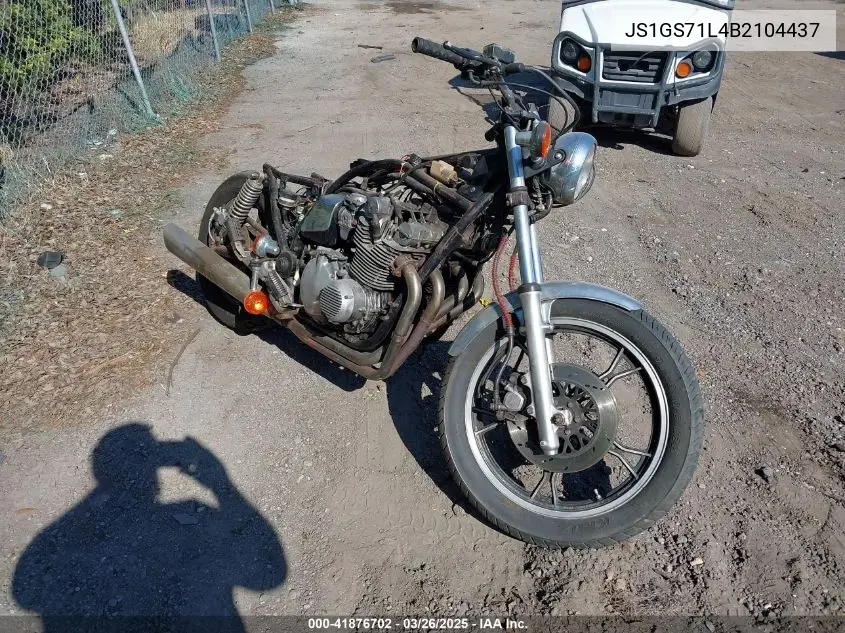 1981 Suzuki Gs850 Gl VIN: JS1GS71L4B2104437 Lot: 41876702