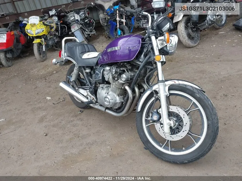 1982 Suzuki Gs850 Gl VIN: JS1GS71L3C2103006 Lot: 40974422