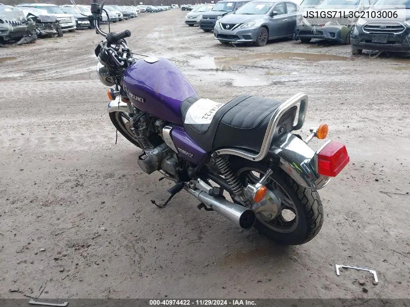 1982 Suzuki Gs850 Gl VIN: JS1GS71L3C2103006 Lot: 40974422