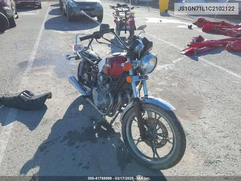 1982 Suzuki Gs550 L VIN: JS1GN71L1C2102122 Lot: 41788999