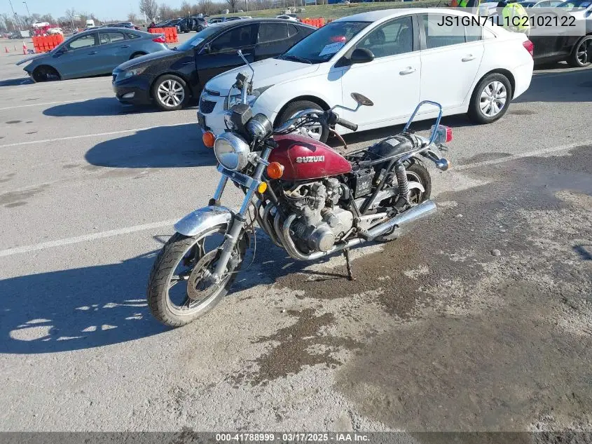 1982 Suzuki Gs550 L VIN: JS1GN71L1C2102122 Lot: 41788999