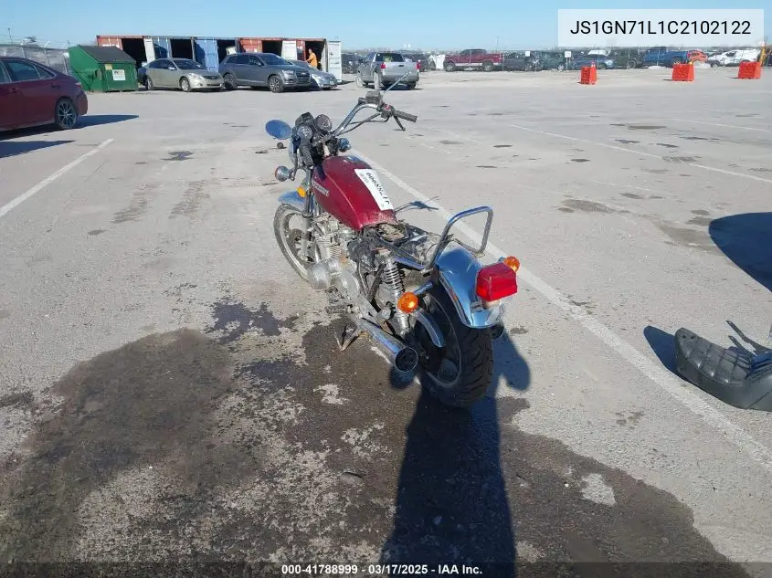 1982 Suzuki Gs550 L VIN: JS1GN71L1C2102122 Lot: 41788999