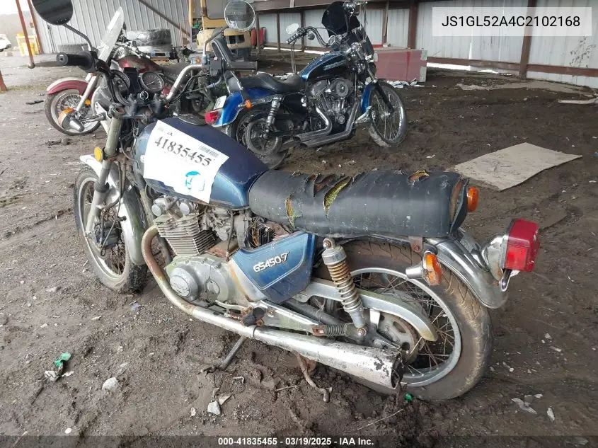 1982 Suzuki Gs450 T VIN: JS1GL52A4C2102168 Lot: 41835455