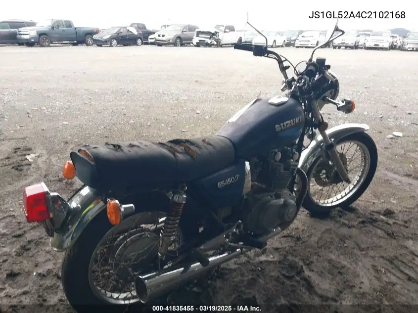 1982 Suzuki Gs450 T VIN: JS1GL52A4C2102168 Lot: 41835455